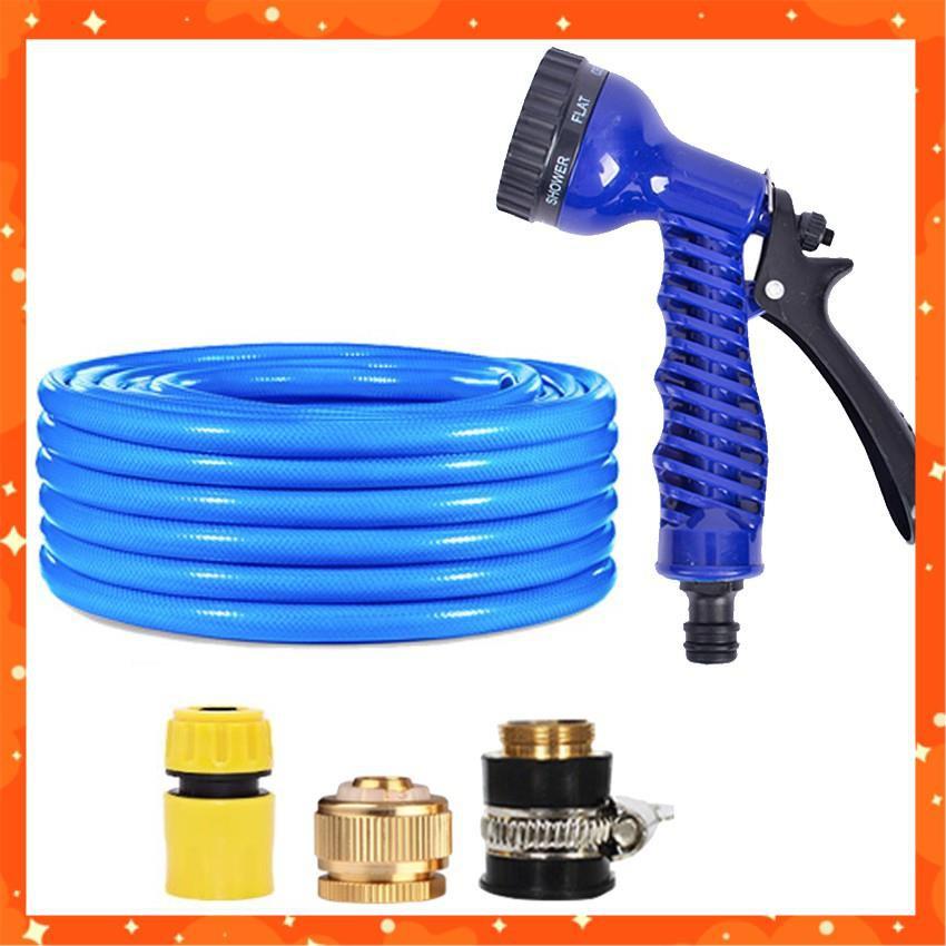 Bộ dây và vòi xịt tăng áp lực nước,rửa xe, tưới cây 7-10m 206843