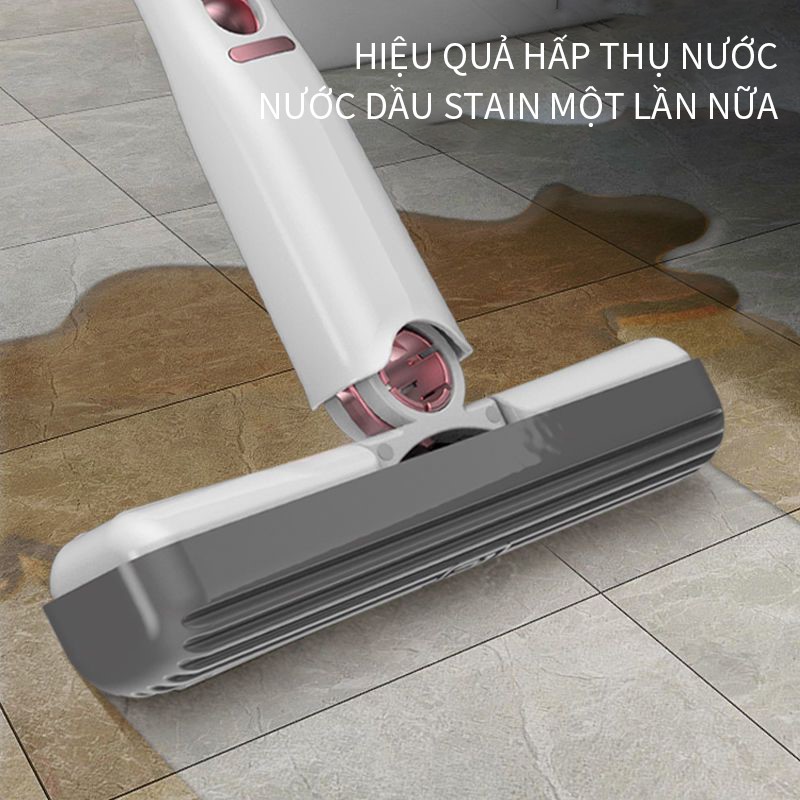 Cây Lau Bàn Bếp Tự Vắt Thông Minh Mini GẤP GỌN 25CM Cây Lau Tự Vắt GẤP GỌN MINI, Bọt Biển Siêu Thấm Hút Đa Năng