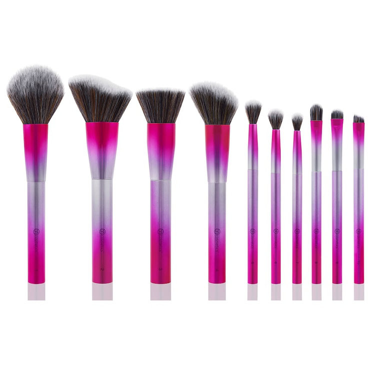 Bộ 10 cọ trang điểm  Bh Cosmetics Royal Affair Brush Set 10 Piece Metalized Brush Set