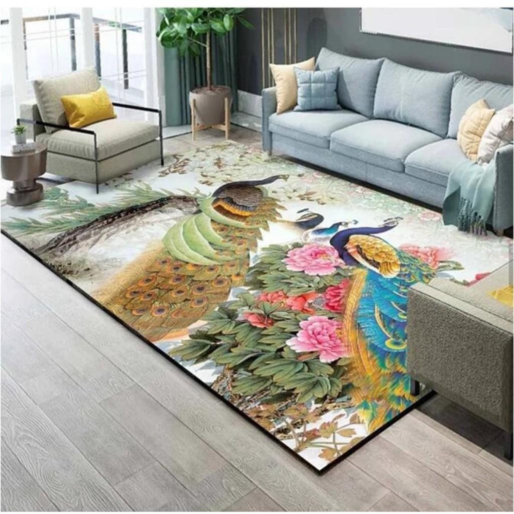 THẢM BALI 5D MẪU KHỔNG TƯỚC 1M6X2M3 PP