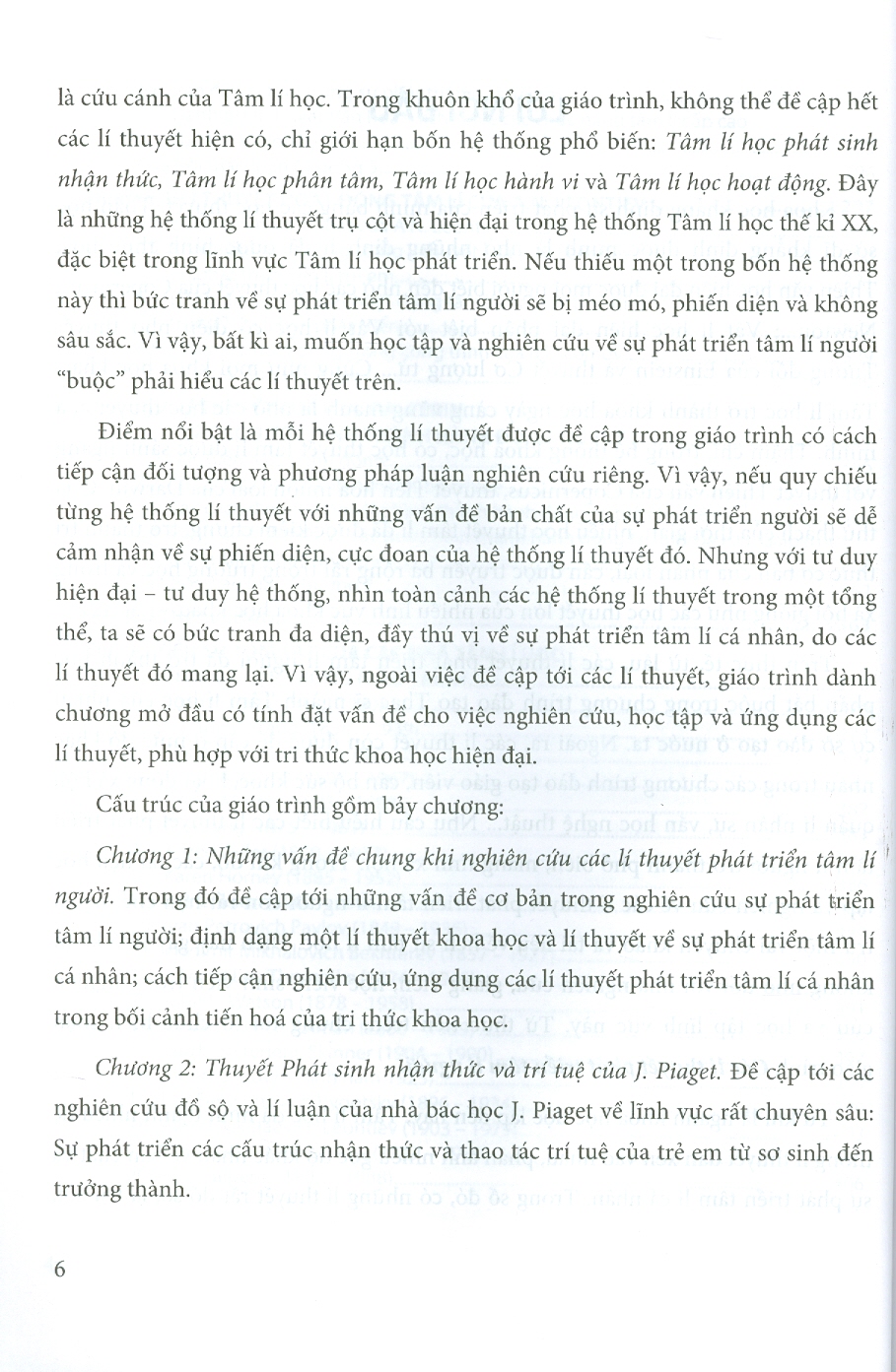 Giáo Trình Các Lí Thuyết Phát Triển Tâm Lí Người (Tái bản)