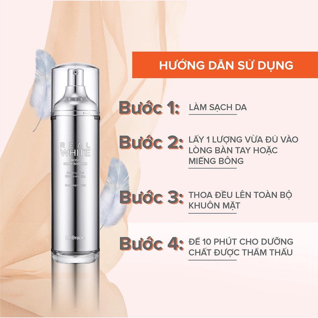 Nước Cân Bằng Dưỡng Trắng Cho Da Nhạy Cảm DR.ORACLE Real White Moist Gelly Booster 120ml