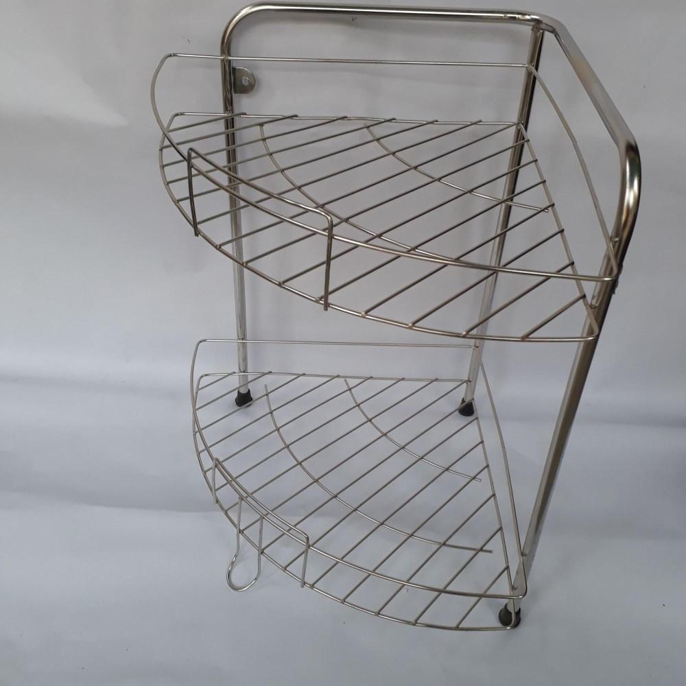 Kệ inox hình tam giác sử dụng cho nhà tắm hay bàn bếp