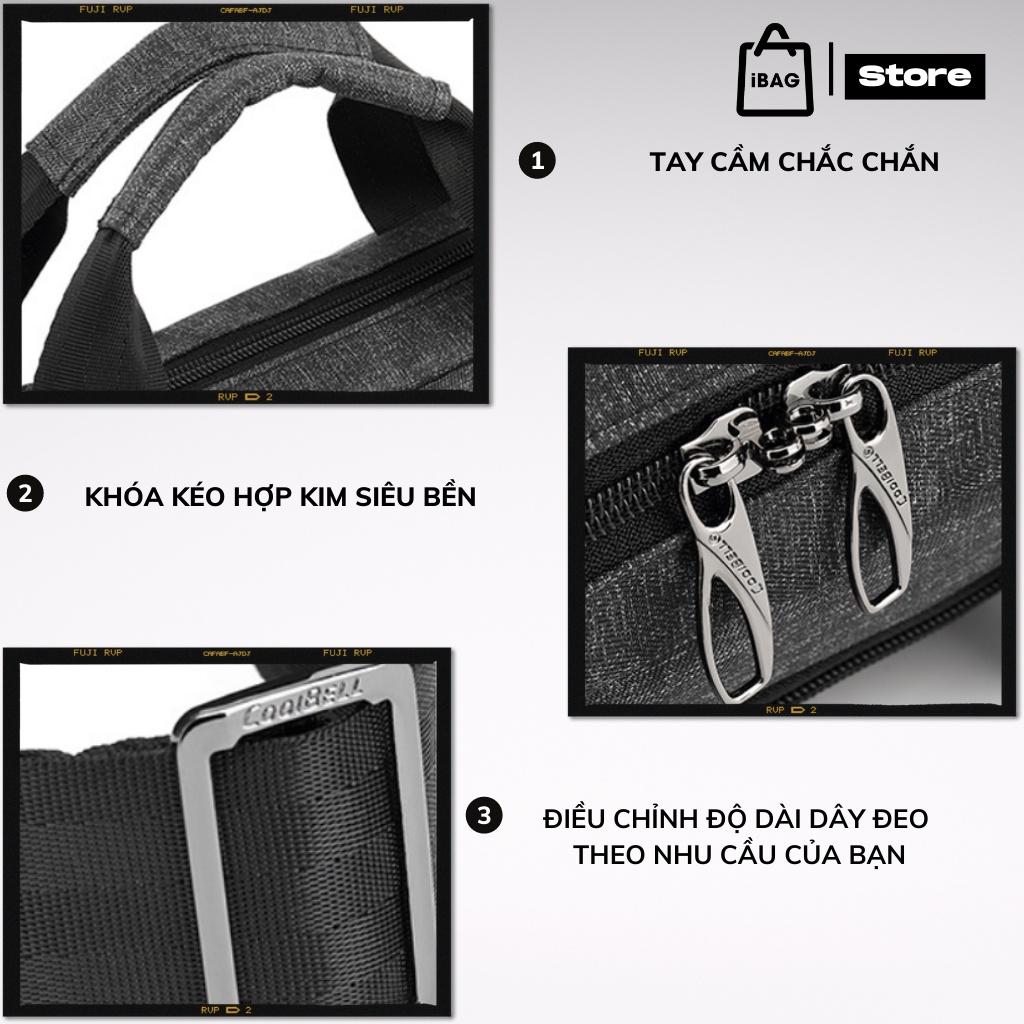 Cặp đựng laptop Coolbell, túi xách tay nam nữ chống thấm nước, thiết kế kiểu dáng trẻ trung, lịch sự -