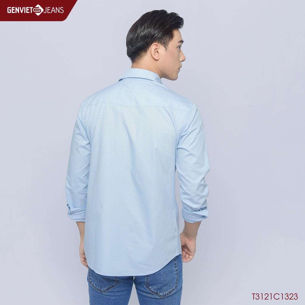 Áo Sơmi Dài Tay Nam GENVIET T3121C1323