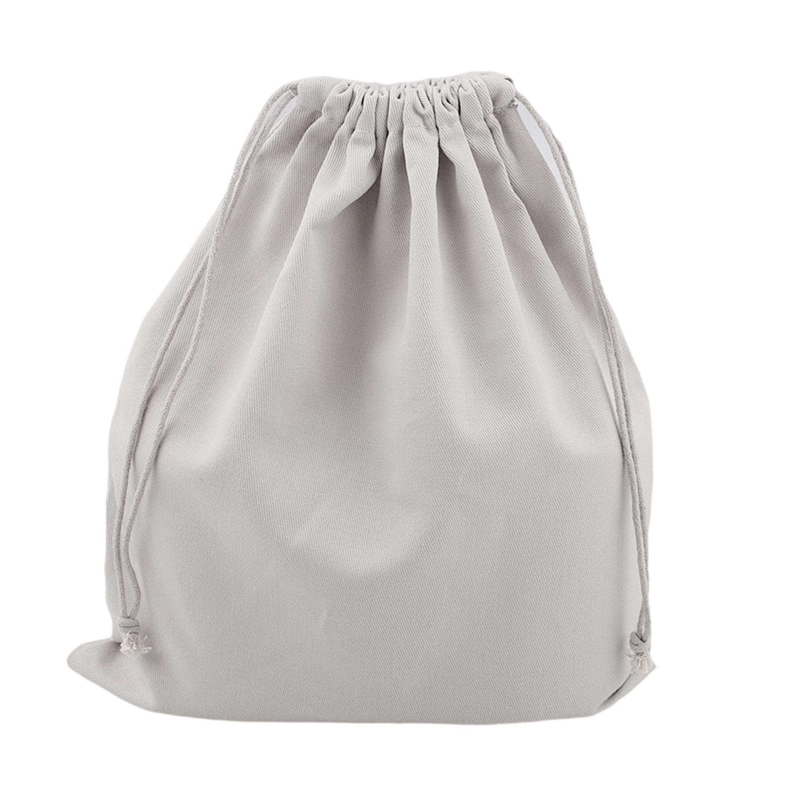 2 Pieces Portable Drawstring Canvas Shoe Storage Bags Laundry Organizer Bag