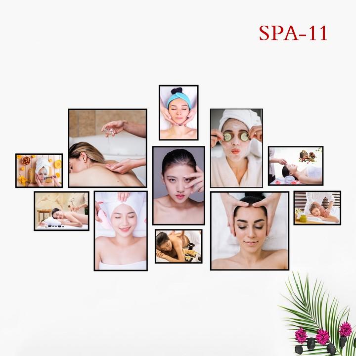 Tranh dán tường Spa, thẩm mỹ, massage, nail, salon tóc.