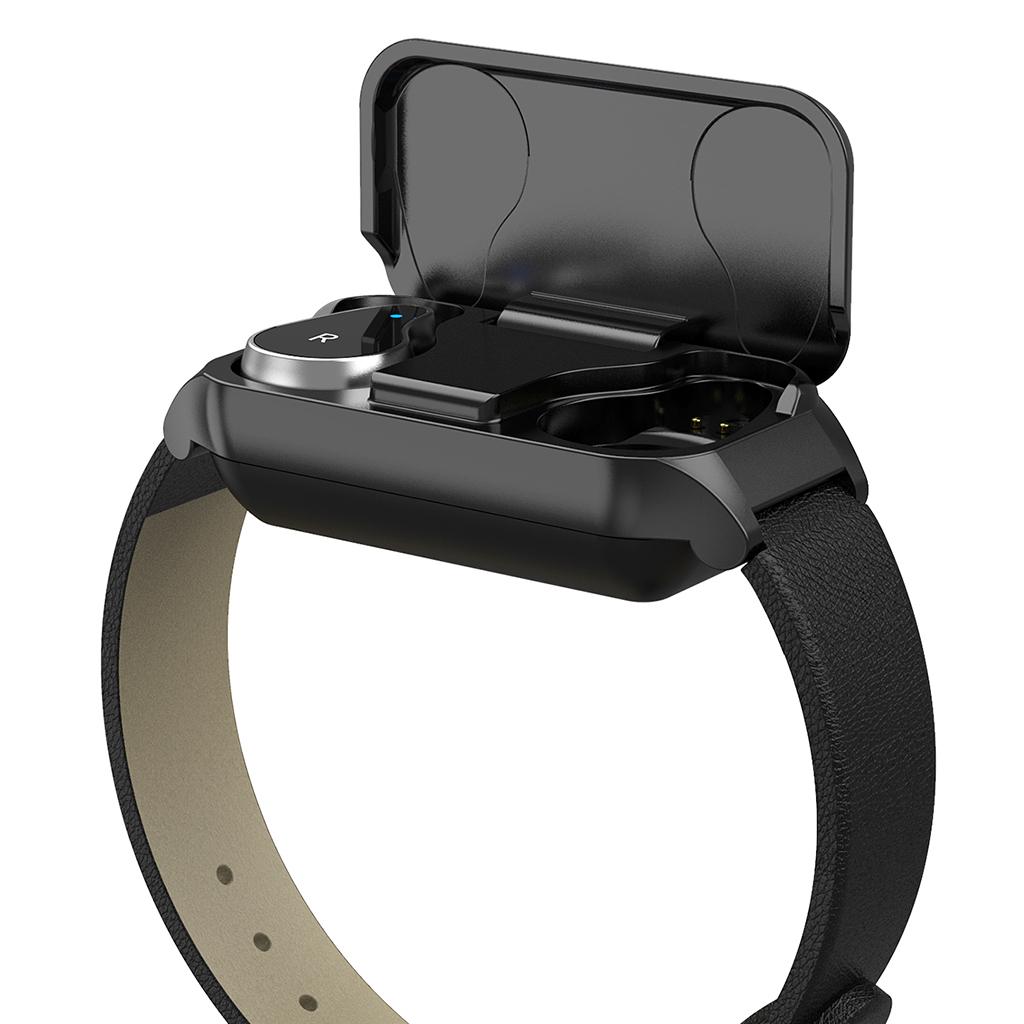 Wireless Headset TWS In-ear Bluetooth Earphone Sport Mini Smart Watch Wristband