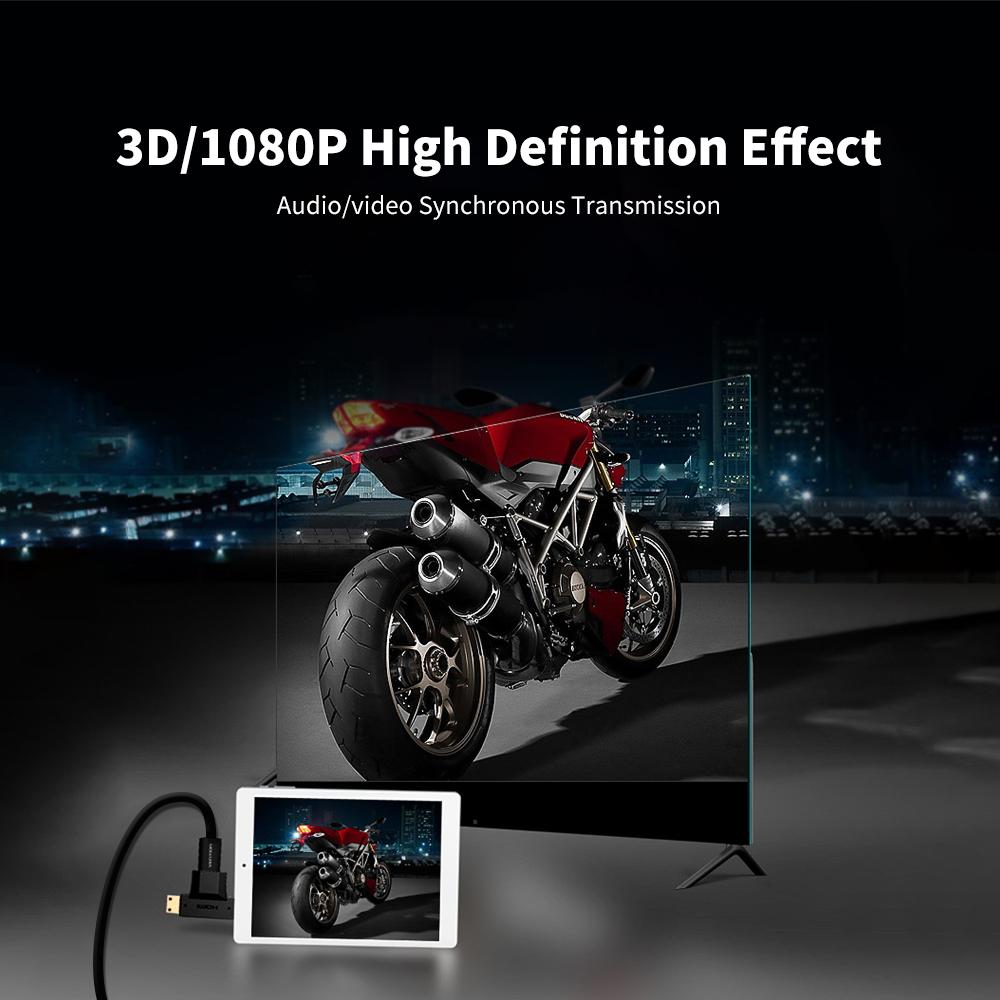 VENTION Mini/Micro HD to HD Adapter 2 IN 1 HD Converter for Tablet TV Displayer and Projector