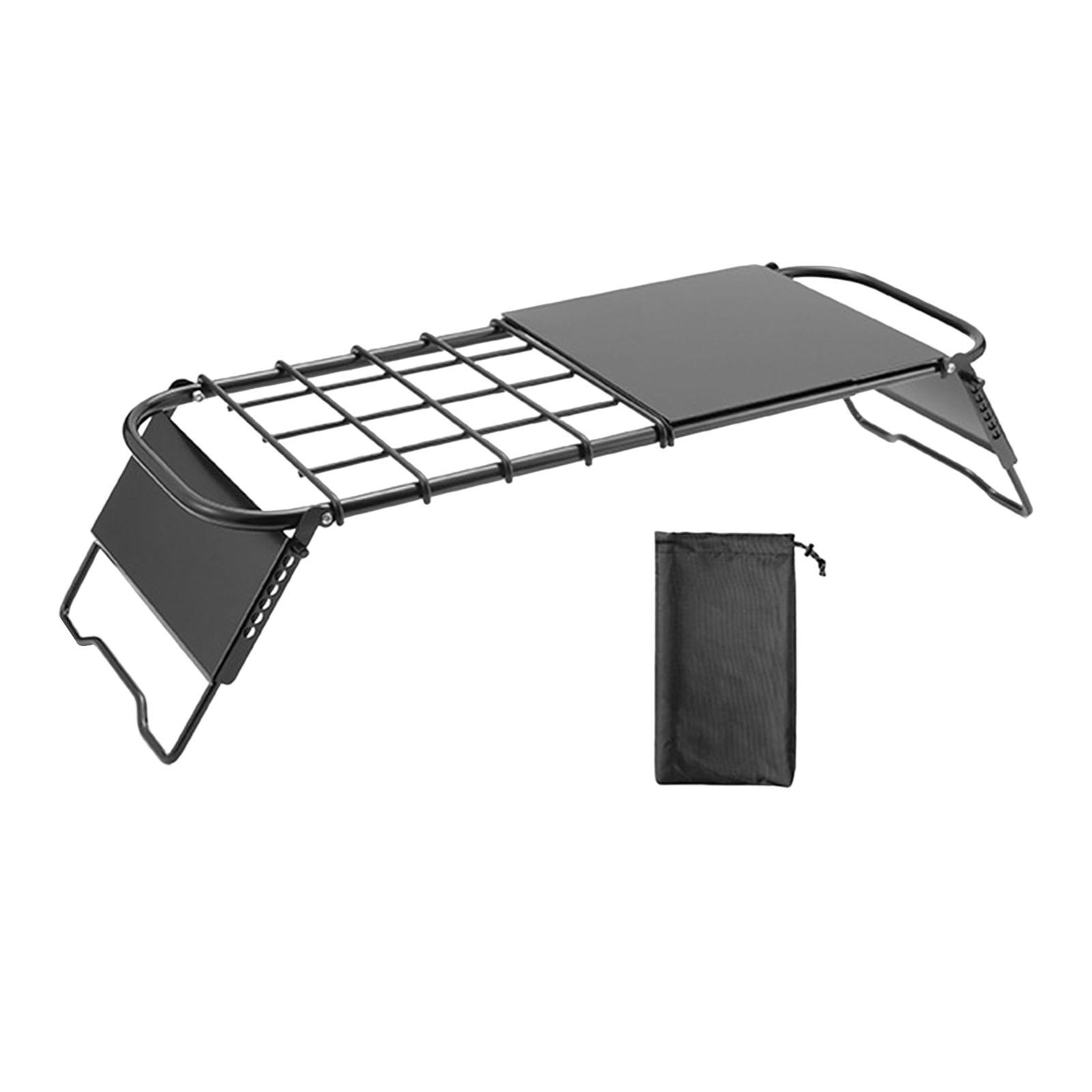 Campfire Grill Grate, Folding Campfire Grill, Multi Purpose Lightweight Foldable Camping Table, Camping Cooking Grate for Outdoor Backpacking