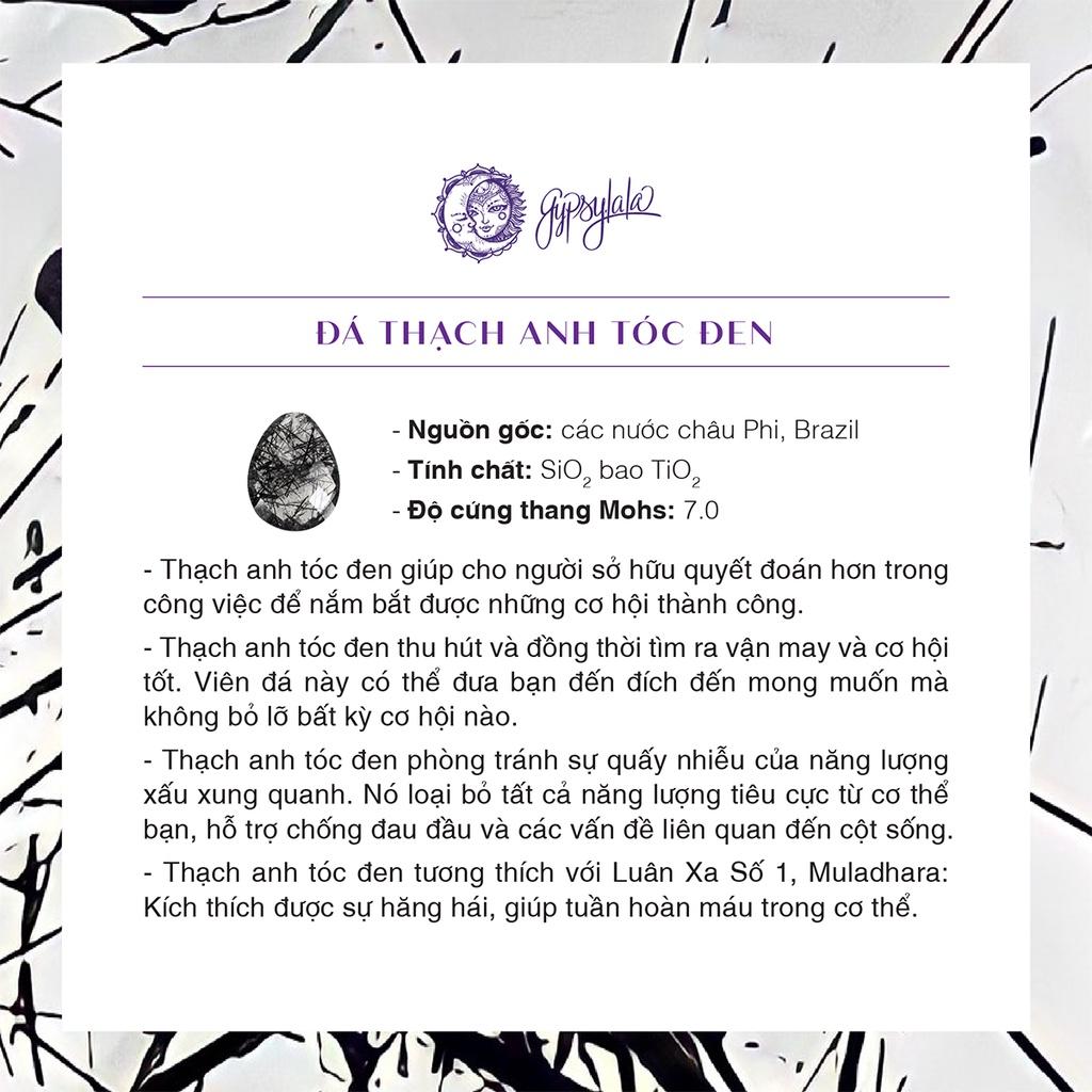 Nhẫn Hồ Ly Thạch Anh Tóc Vàng - Nâu - Đen SP003826 Gypsy.lala