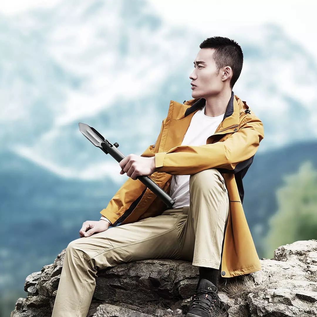 Xẻng gấp dùng trong cắm trại sinh tồn 7 trong 1 NexTool Folding Shovel