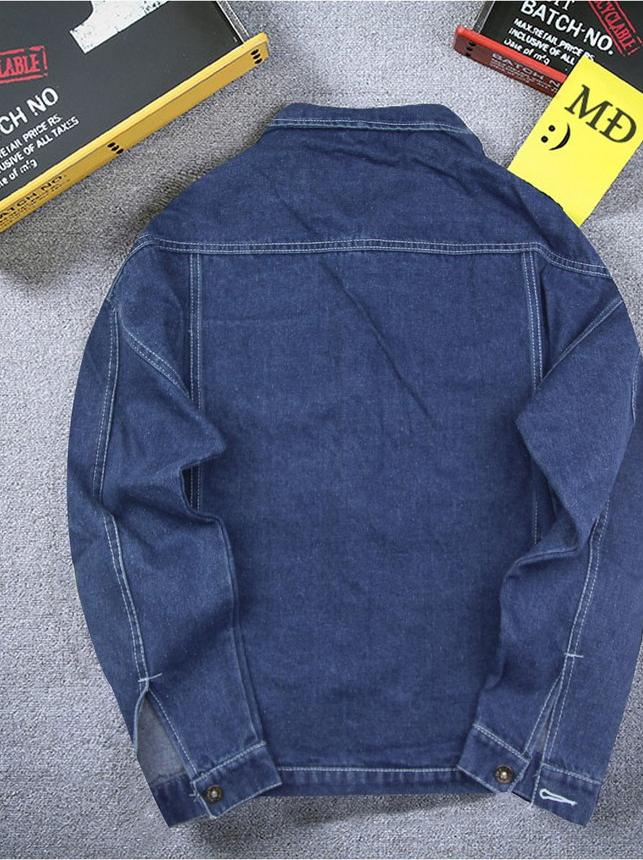 Áo Khoác Unisex jean nam Muidoi A257 (Xanh)