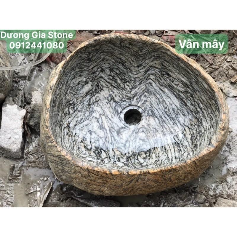 lavabo đá cuội Vân mây