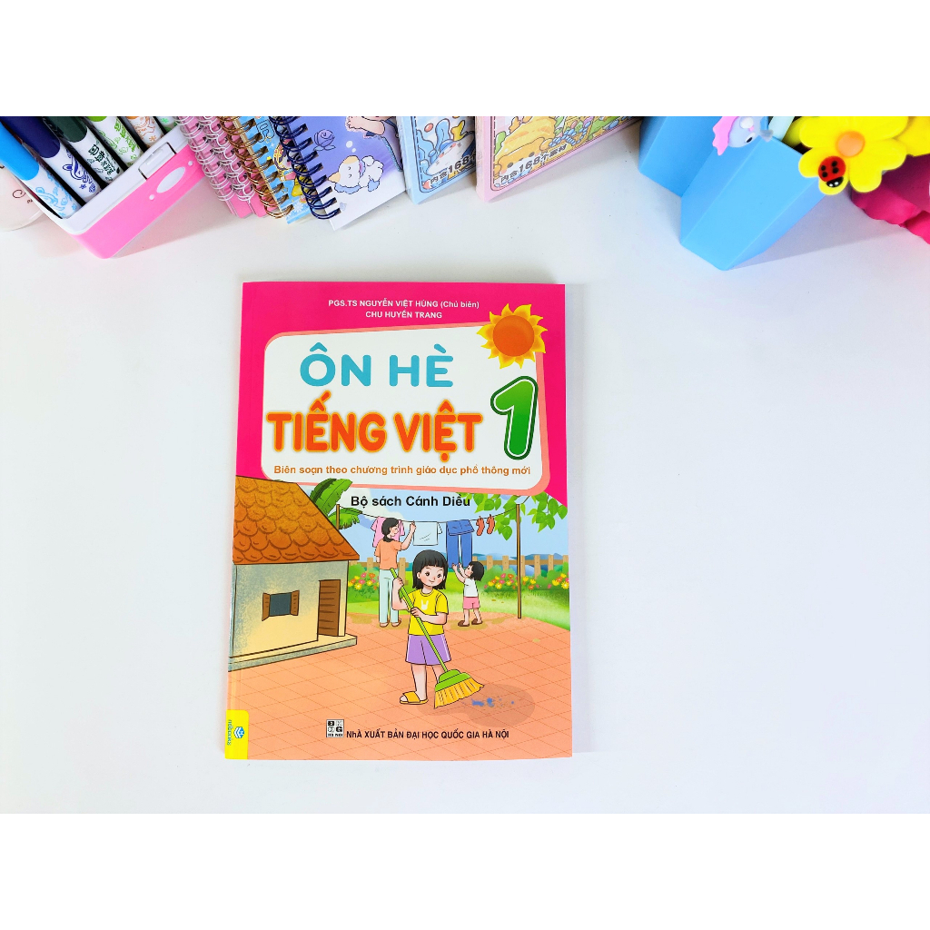 Sách - Combo 2 cuốn Ôn Hè Toán + Tiếng Việt Lớp 1 Cánh Diều (ND)