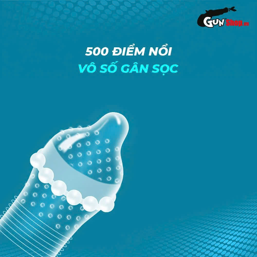 Bao cao su Shell Play Aura - Tổng hợp 6 tính năng - Hộp 10 cái + 1 Play Box Aura