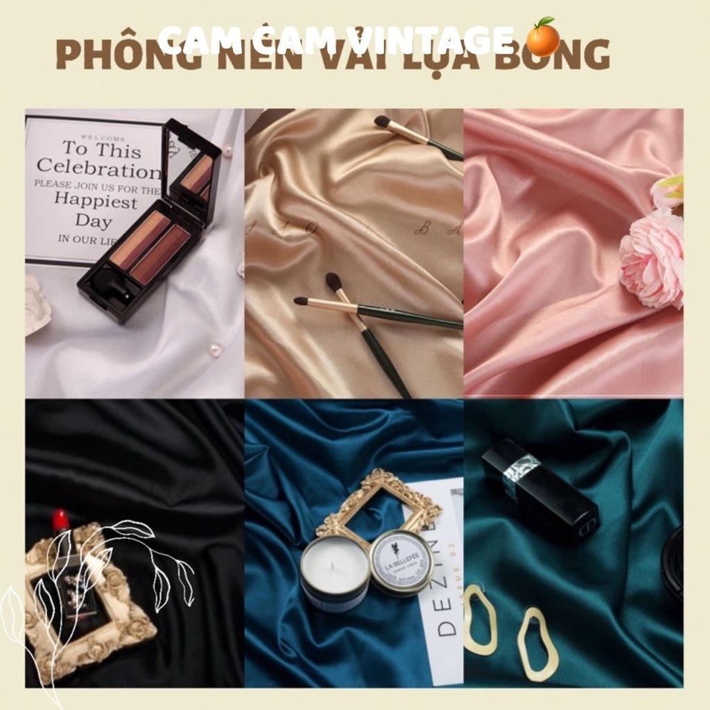 Vải Phông nền lụa bóng chụp ảnh vải lụa, vài phi bóng làm phụ kiện chụp mỹ phẩm, trang sức , chụp nails