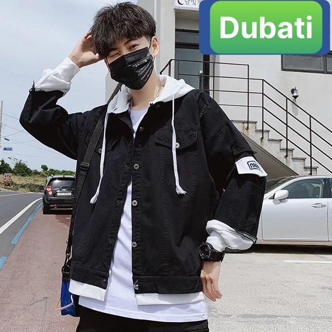 ÁO KHOÁC JEAN UNISEX CHẤT BÒ NAM NỮ PHỐI NON VẢI NỈ PHON CÁCH HÀN QUỐC- DUBATI FASHION