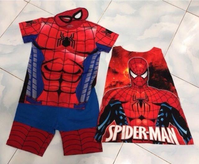 Bộ quần áo trẻ em hóa trang nhân vật người nhện size từ 12 đến 45kg