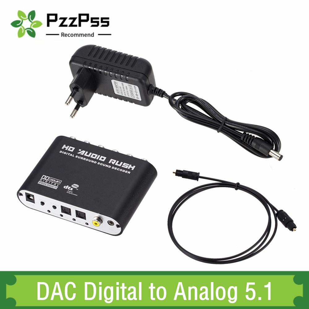 Bộ chuyển đổi âm thanh kỹ thuật số sang tương tự 5.1 Kênh AC3 AC3 Converter Bộ chuyển đổi quang học SPDIF SPDIF Aux 3,5mm đến 6 Bộ giải mã âm thanh RCA