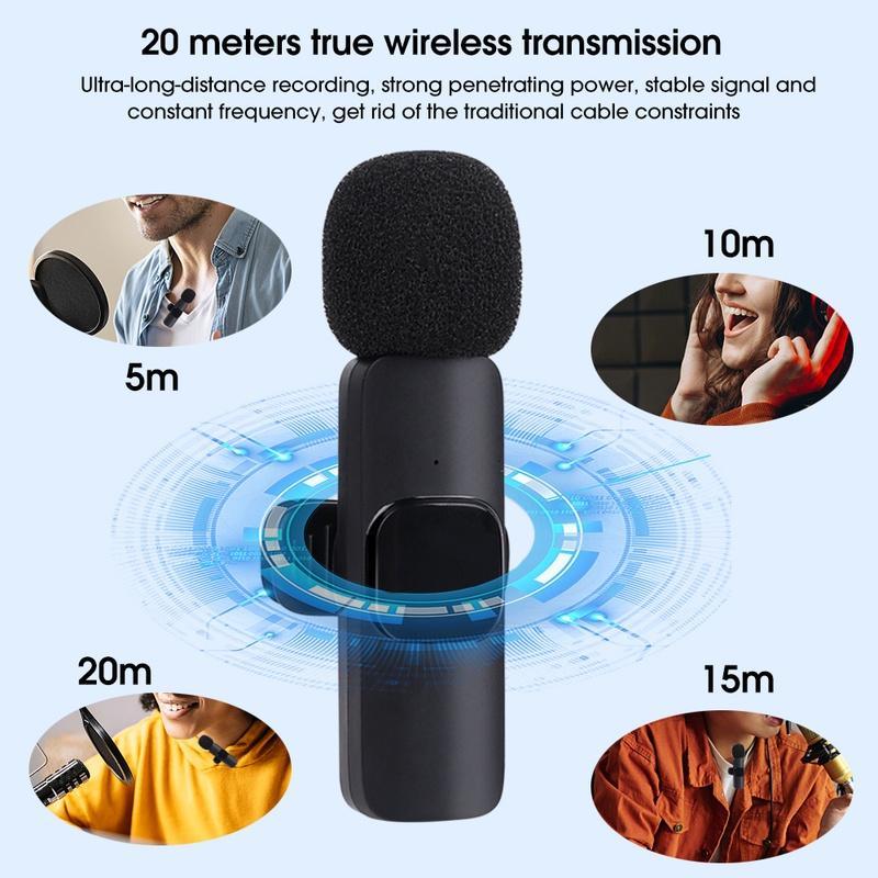 Micro Cài Áo Không Dây 3.5mm Giảm Tiếng Ồn Đa Hướng Cho Loa / Máy Ảnh / Megaphone