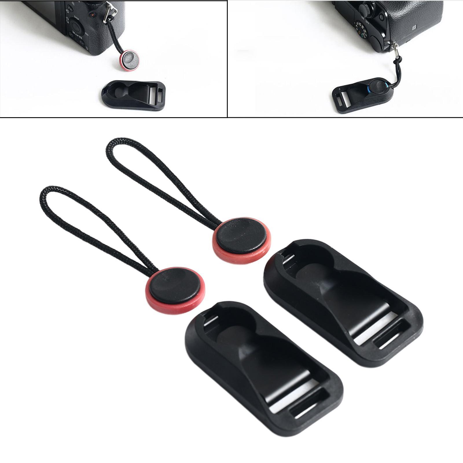 2 Pairs Quick Release Connectors Qd Loops for Camera Shoulder Strap Key