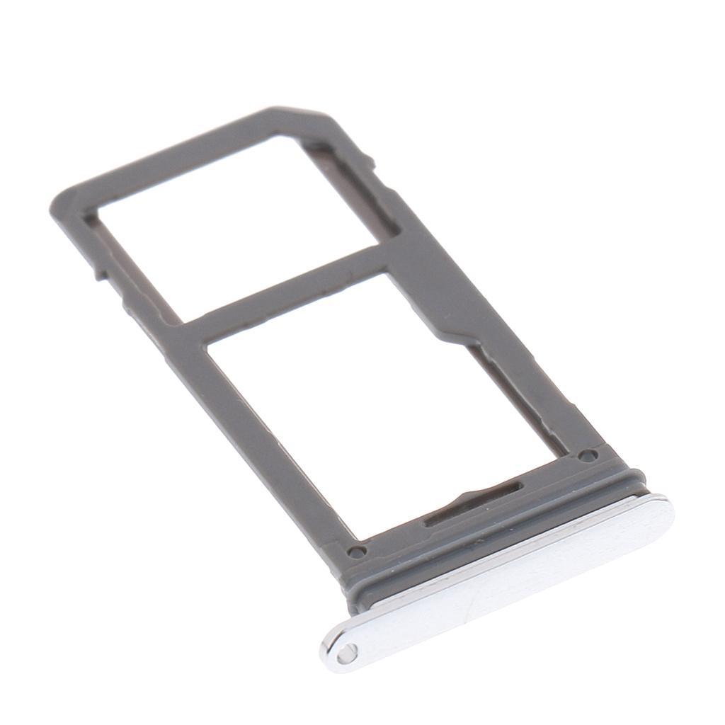 2xSIM Card + Micro SD Card Holder Tray for Samsung Galaxy S8 S8Plus Silver