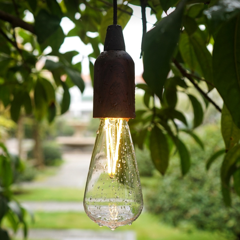 Đèn cắm trại di động ngoài trời Đèn chiếu sáng cổ điển LED dây kéo trang trí chống thấm nước