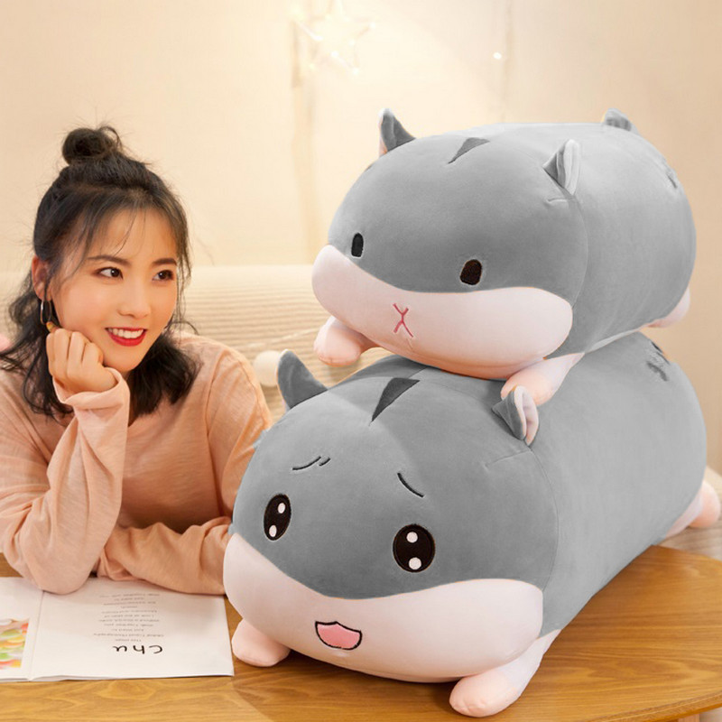 Gối ôm gấu bông hình chuột cute siêu mềm size bự 45cm  màu xám TNB229 - Mẫu ngẫu nhiên