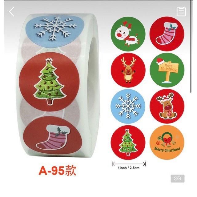 Sticker Noel Cuộn 500 Nhãn