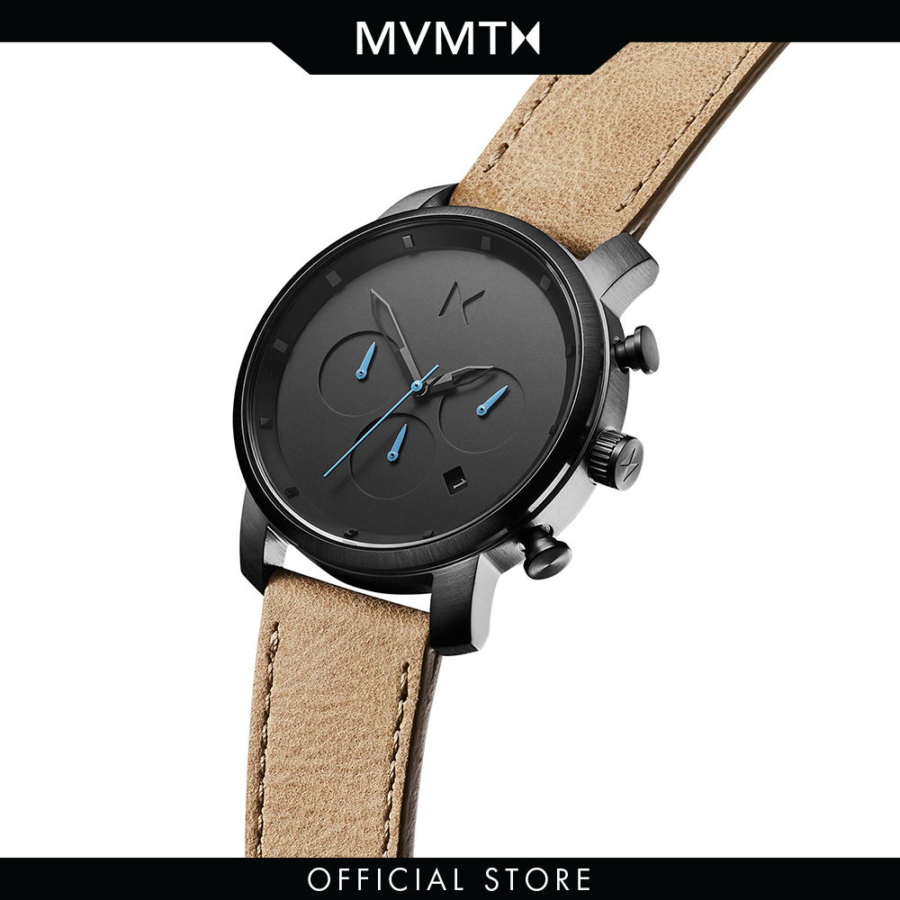 Đồng hồ Nam MVMT dây da 40mm - Chrono 40 D-MC02-GML