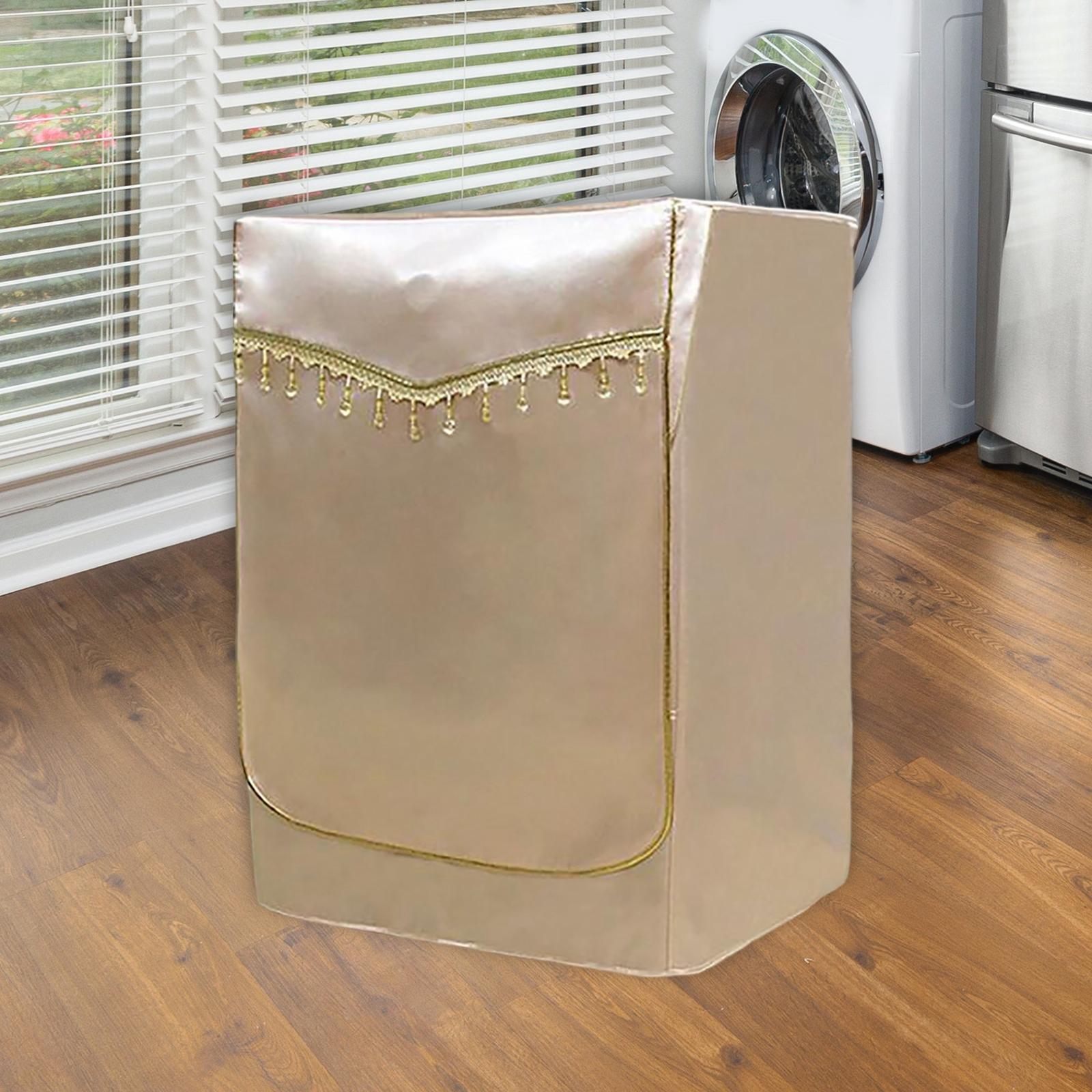 Washing Machine Cover Anti Aging Dryer Cover for Most Front Loading Washers 4 Covers Gold