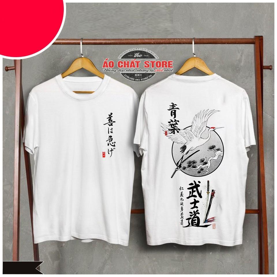 ÁO THUN HOẠ TIẾT CHIM BAY THƯ PHÁP CAO CẤP