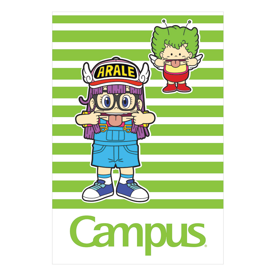 Lốc 10 Cuốn Vở Kẻ Ngang B5 Có Chấm Campus Arale Gacchan-Repete NB-BARR80 - ĐL 70 (80 Trang) - Mẫu Ngẫu Nhiên