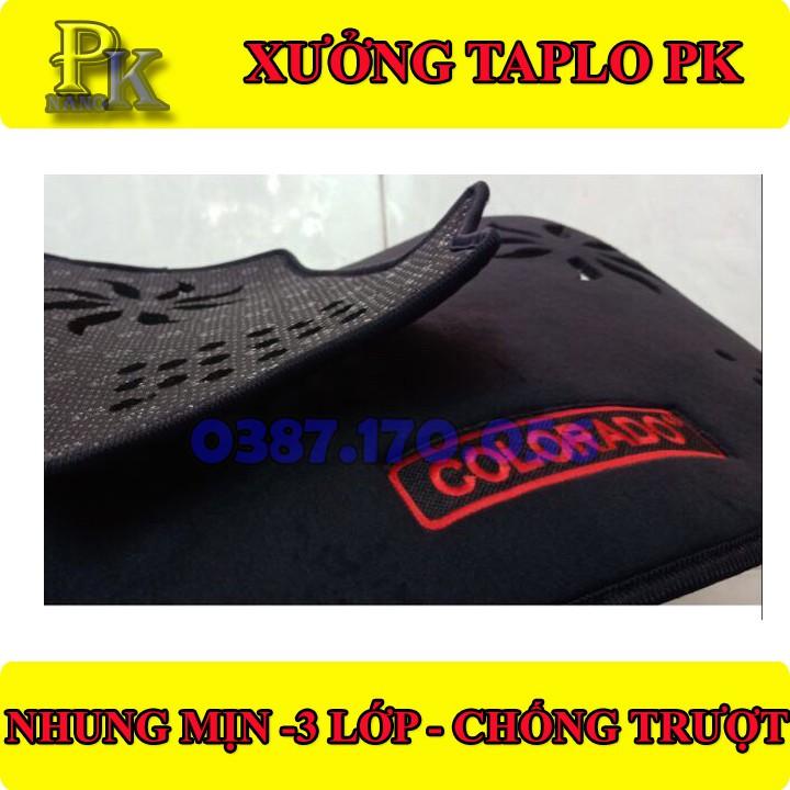 THẢM CHỐNG NÓNG TAPLO NHUNG MỊN 3 LỚP XE CHEVROLET COLORADO– CHUẨN FORM
