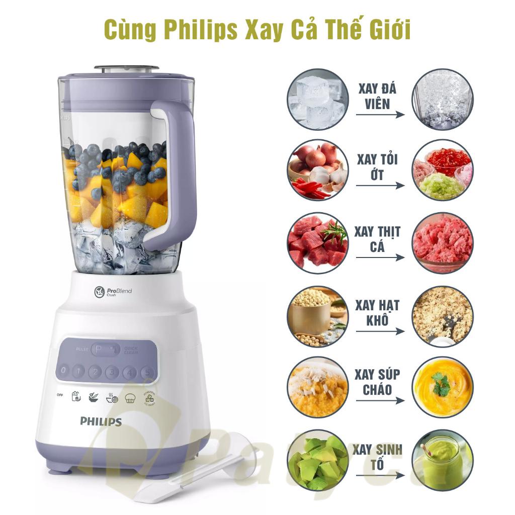 Máy Xay Sinh Tố Philips HR2221/00, 700W - 1.5Lit, Hàng Chính Hãng