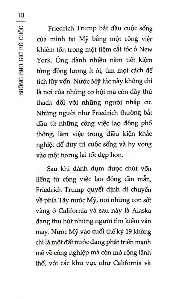 Donald Trump - Không Bao Giờ Bỏ Cuộc (Vị Tổng Thống Gây Tranh Cãi Lịch Sử Hoa Kỳ) - SB