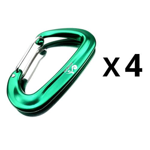 4 Cái/bộ 12KN Leo Núi Móc Đa Năng Treo Võng An Toàn Khóa Leo Núi Móc Thú Cưng Móc Neo Leo Núi Thiết Bị