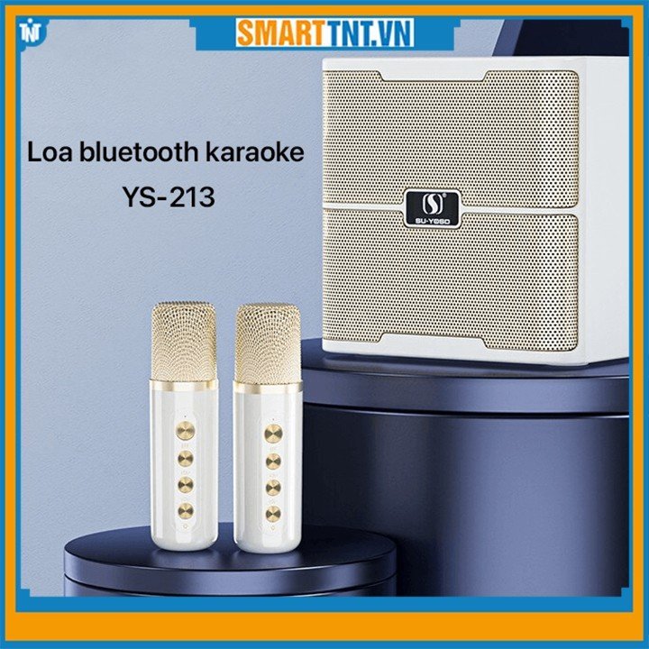 Loa bluetooth karaoke SU-YOSD YS-213 tặng kèm 2 micro không dây