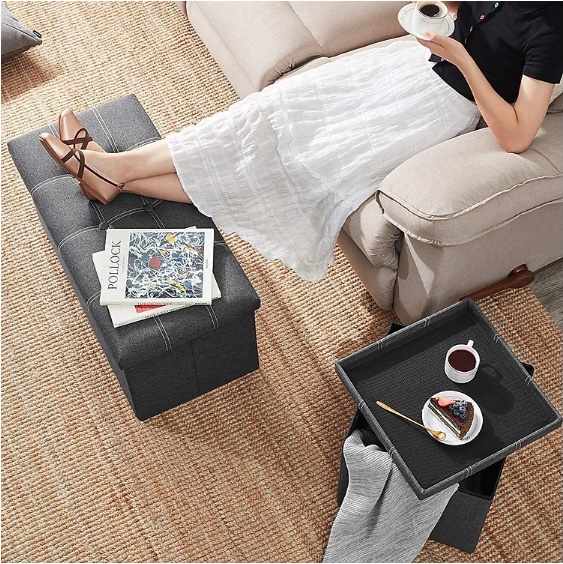 Ghế Sofa Kiêm Thùng Đựng Đồ 2in1 BUTTON &amp; STORAGE