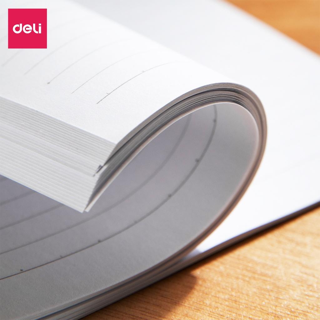 Sổ tay kẻ ngang vẽ chì phác thảo sketchbook Deli 120 trang 70gsm A5 gáy lò xo dùng cho mỹ thuật phác họa