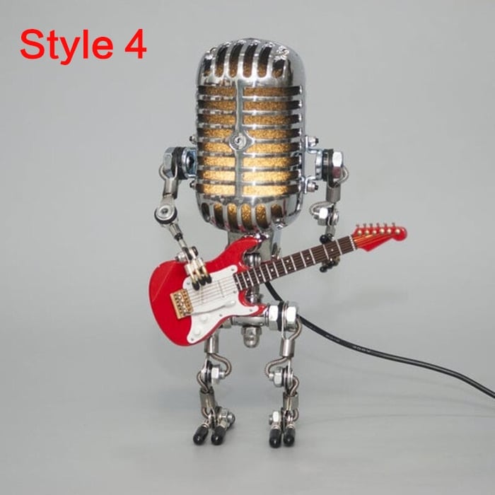 Đèn Để Bàn Robot Micro Hợp Kim &amp; Guitar