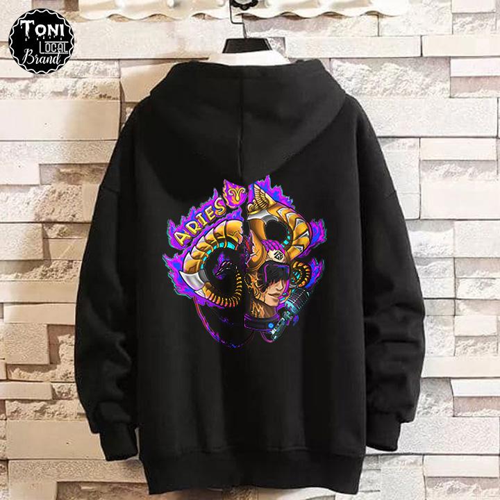 Áo Hoodie Local Brand Unisex BẠCH DƯƠNG Nỉ Bông Form Rộng Full Box (HD9010L - Bộ Sưu Tập 12 Cung Hoàng Đạo)