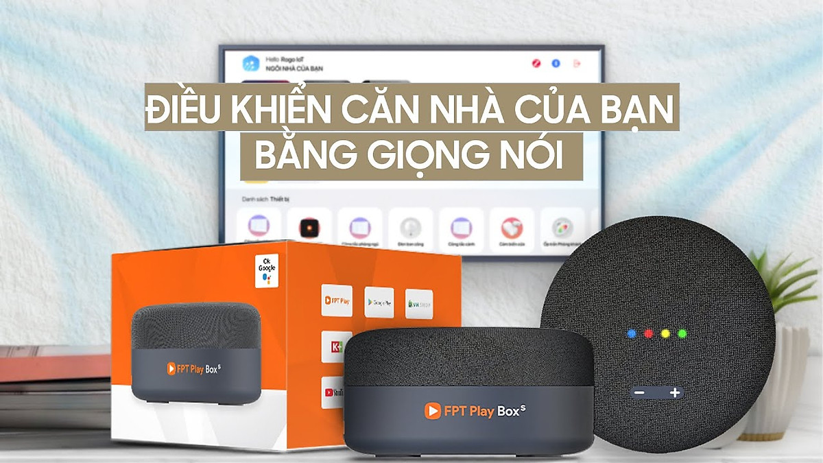 FPT Play Box S 2021 (T590) - Kết hợp Tivi Box và Loa thông minh - Điều khiển giọng nói thông minh không chạm - HÀNG CHÍNH HÃNG