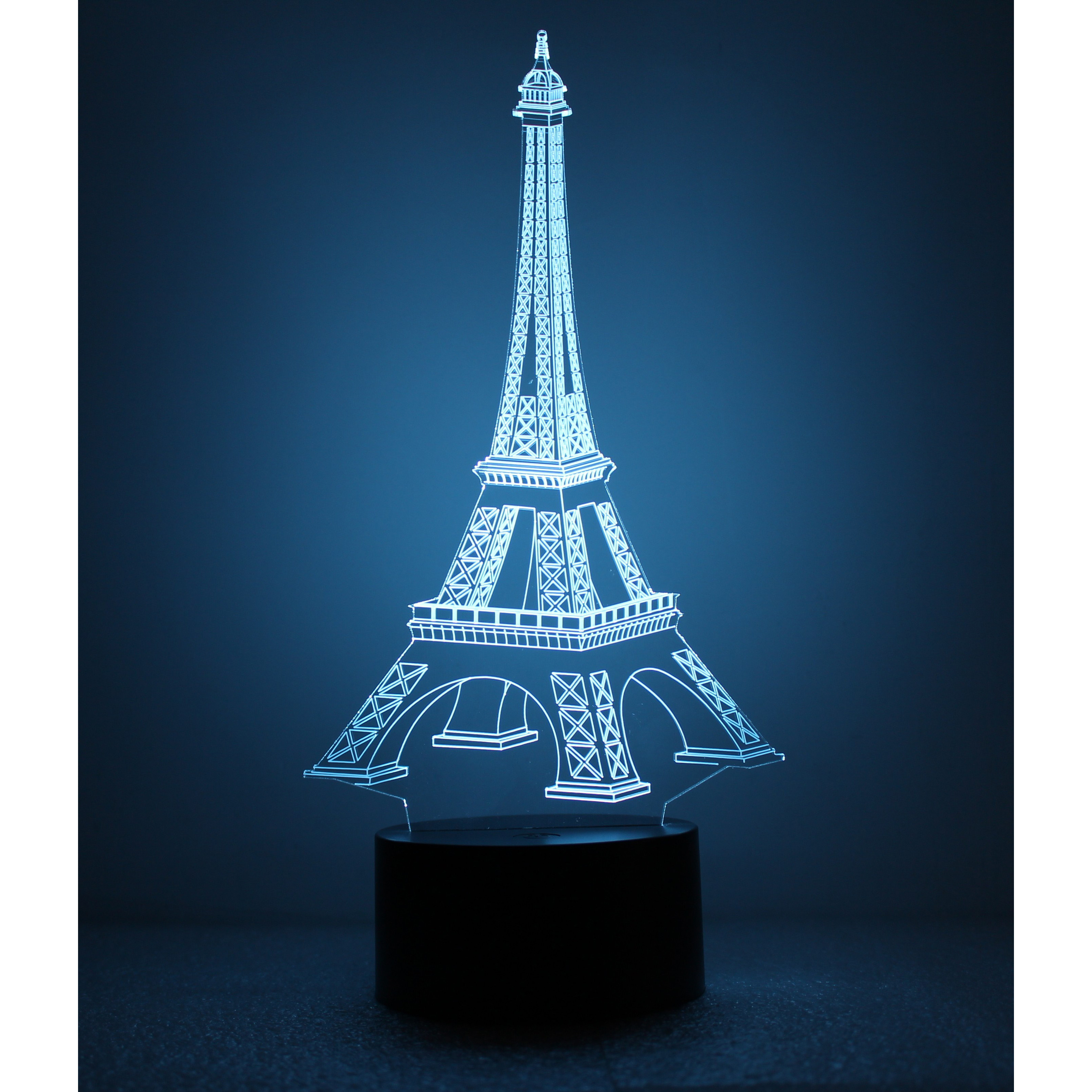 Đèn ngủ 3D - Tháp Eiffel công tắc cảm ứng