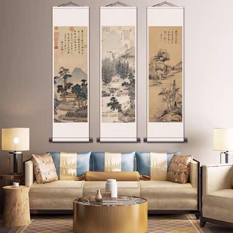 Tranh lụa phong cách Trung Quốc có sẵn