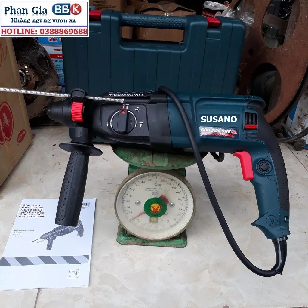 Máy Khoan Đục Bê Tông 1200W, 3 Chế Độ 2 - 26 Cam kết 100% Ruột Đồng Máy Khỏe Chạy Êm Bền