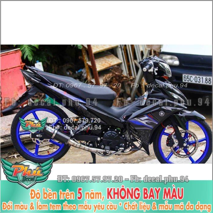 Tem rời Exciter 135 Lc đen xám xanh  -1