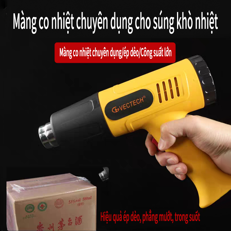 Máy khò nhiệt 200W Hai nấc điều chỉnh 300 600 độ Khò nóng nhanh chóng kiểm soát nhiệt độ tốt,gọn gàng giúp cho việc cầm nắm sử dụng trở nên đơn giản và không gây mỏi tay. 