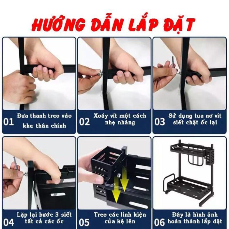 Kệ gia vị inox 2 ,3 tầng sơn tĩnh điện - Kệ đựng gia vị 2 , 3 tầng cao cấp